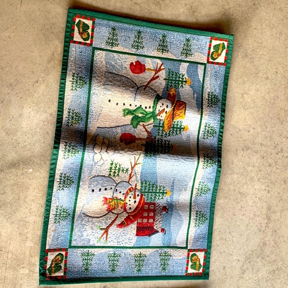 Set of 2 Indoor out door Christmas rugs - Picture 1 of 4
